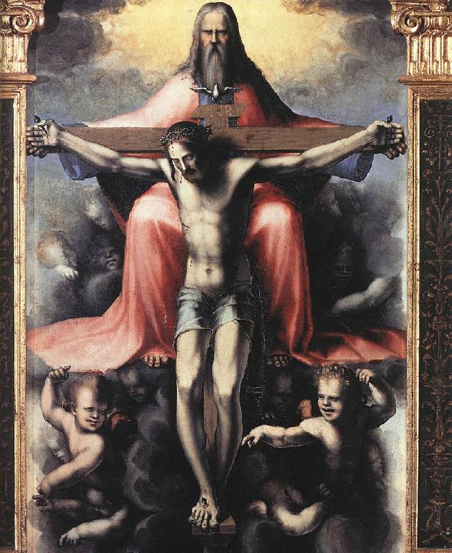 BECCAFUMI, Domenico Trinity (detail) df oil painting picture